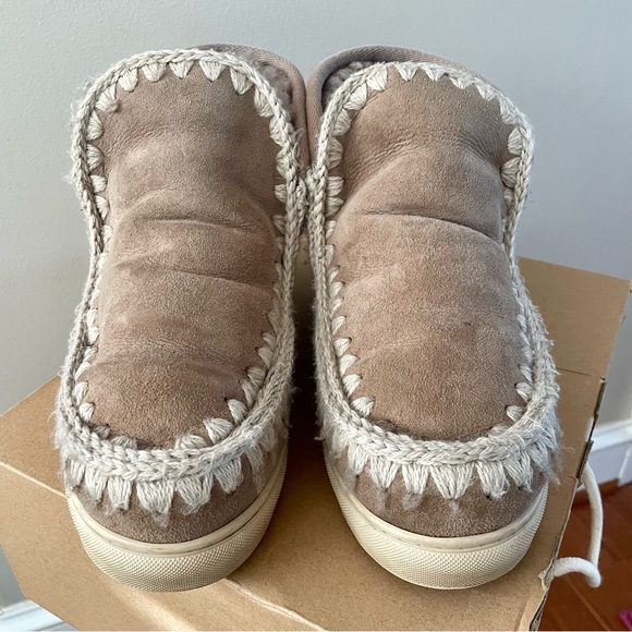 Mou Eskimo Sneaker Boots Elephant Grey Women’s Size 38 - Picture 3 of 14